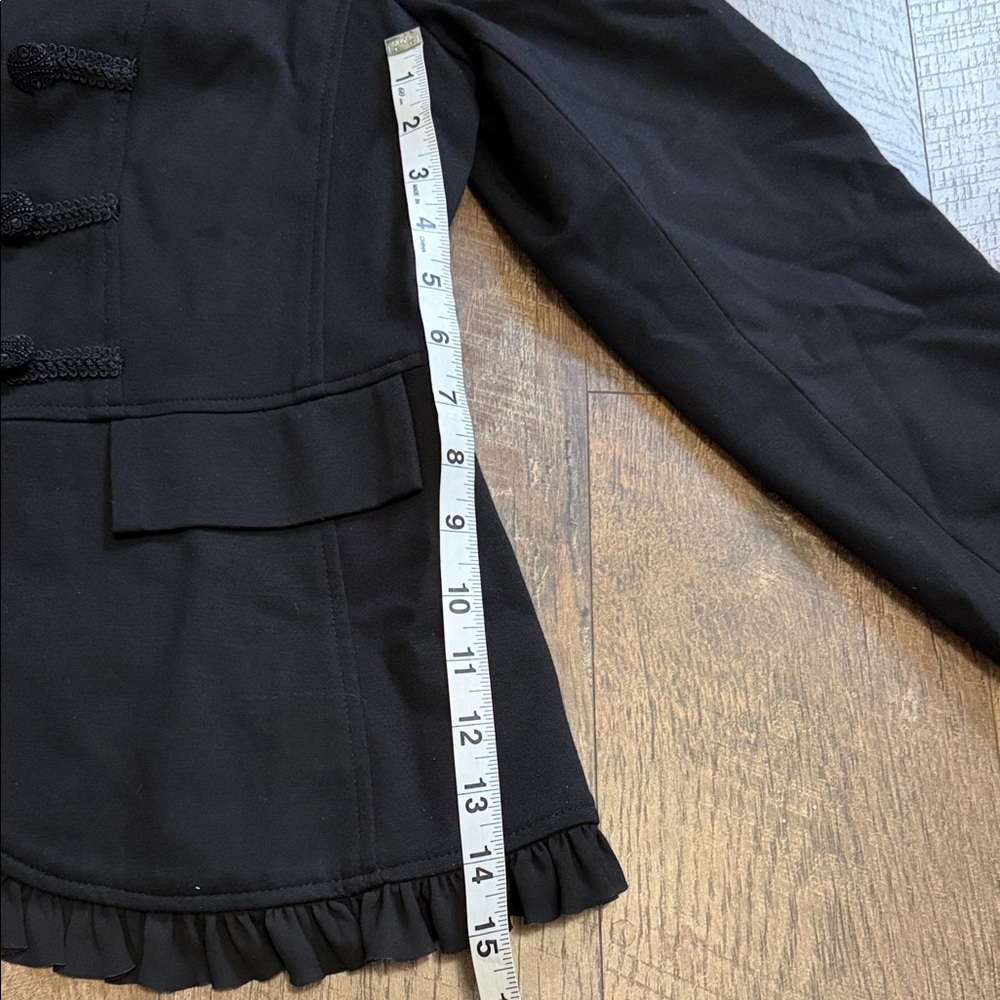 Chico's Black Ruffled Blazer - Picture 10 of 12